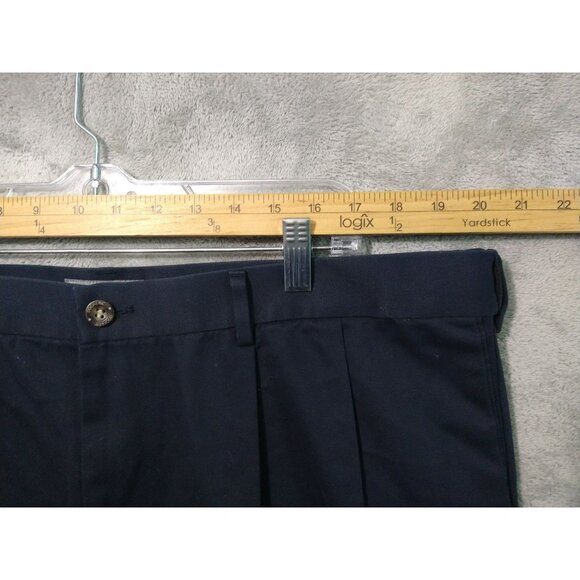 Dockers Pants Mens 40x32 Blue Comfort Khaki Relaxed Fit Pleated Cuffed D4 - Picture 3 of 12